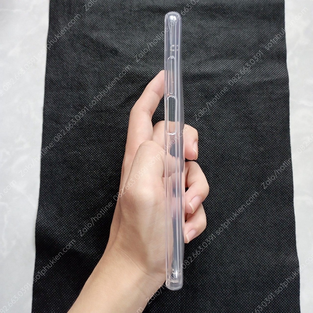 Ốp lưng Xiaomi Redmi K30/K30 Pro/K30 Pro Zoom dẻo trong suốt cao cấp có viền cam, cạnh chống sốc bền đẹp