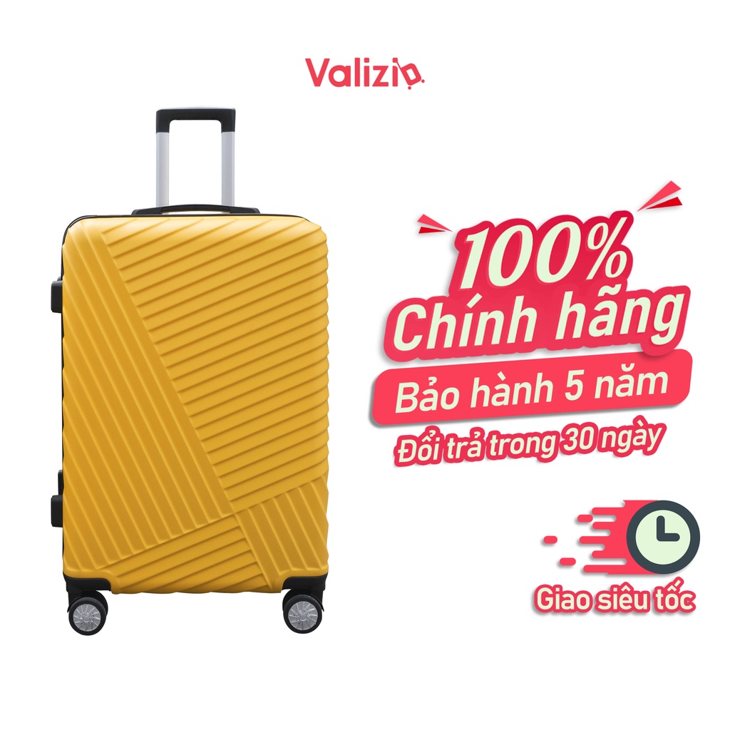 [Mã SKAMSALE10 giảm 10% đơn 200K] Vali kéo du lịch chịu lực tốt Uzo 203, bảo hành chính hãng 5 năm - VALIZIO