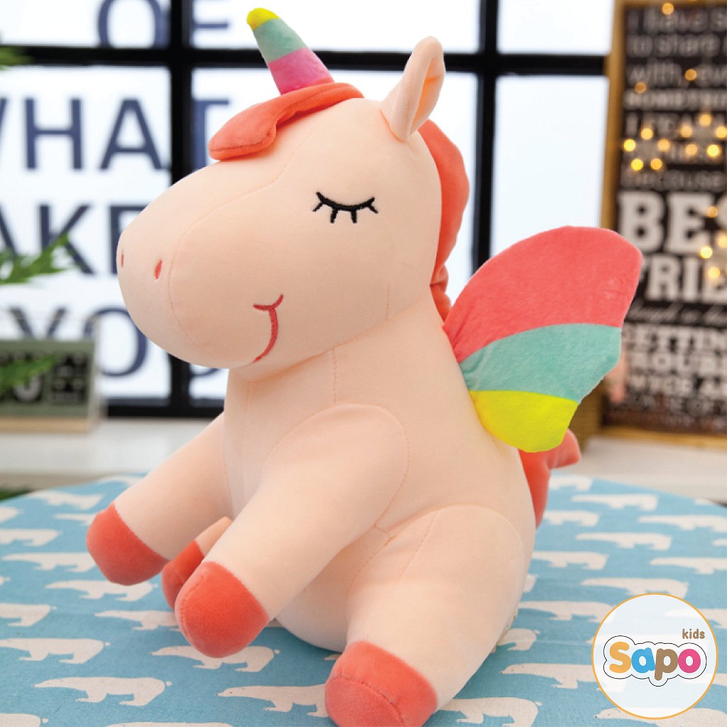 Thú Bông Kỳ Lân Ngộ Nghĩnh Ngựa Pony 1 Sừng