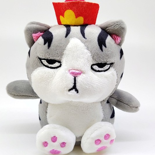 Móc khoá Thú Nhồi Bông Chó Pug và Mèo hoàng thượng thích hợp treo túi xách, cặp, móc khoá xe máy, chìa khoá cửa nhà