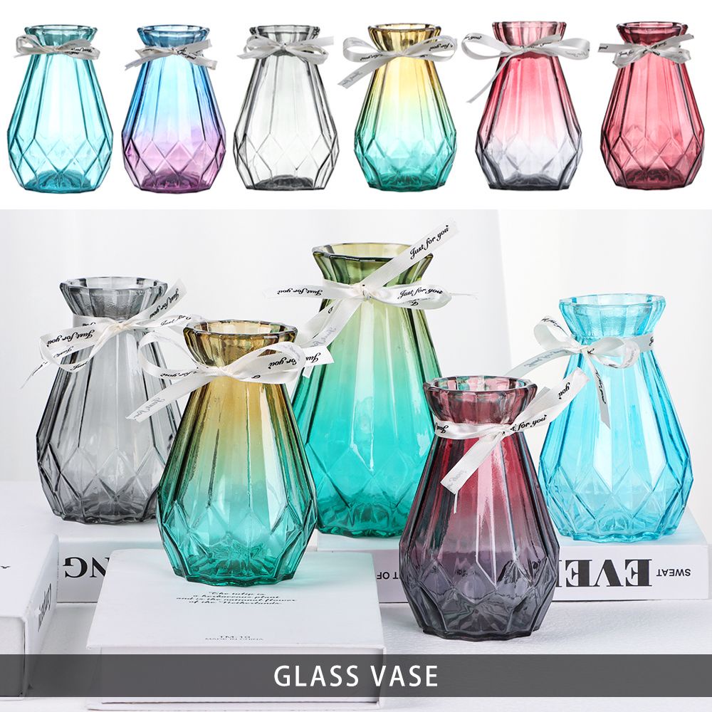 Lọ Hoa Thủy Tinh Trong Suốt Thiết Kế Tối Giản Sáng Tạo Dùng Trang Trí Nhà Cửa|Bình Hoa Khô / Nhiều Màu