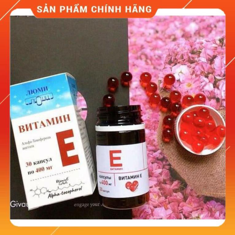 [FEE SHIP][HÀNG CAO CẤP] Vitamin E đỏ Nga 400mr ( lọ30viên) - hàng Nga đi Air | BigBuy360 - bigbuy360.vn