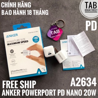 Mua Củ Sạc Anker PowerPort PD Nano 20w - A2634 (Bảo Hành 18T)