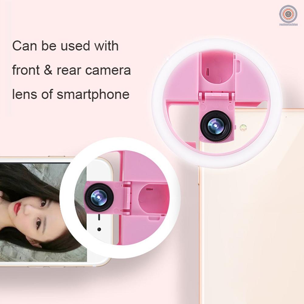 Bộ đèn LED kẹp điện thoại 3 trong 1 Mini 0.63X Wide Angle 5X Macro 11/X/8/7 hỗ trợ chụp ảnh Selfie làm đẹp