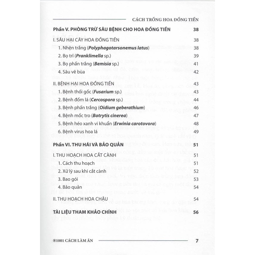 Sách - Cách Trồng Hoa Đồng Tiền