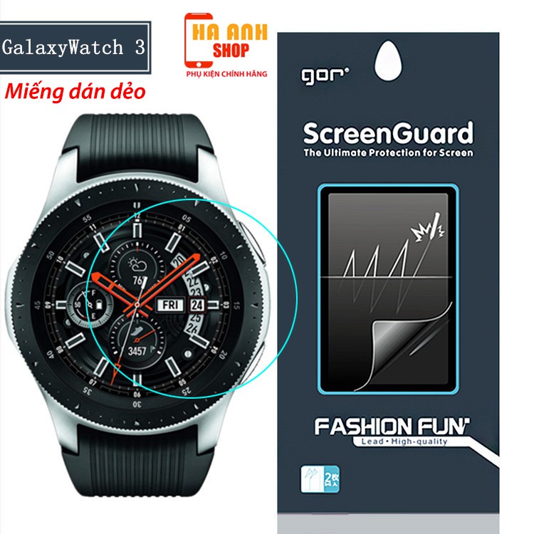 Bộ 3 kính cường lực Galaxy Watch 3(45mm) Full màn hãng Gor cao cấp