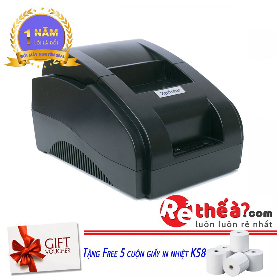 Máy in hóa đơn Xprinter 58iih - Hàng Chính Hãng - Tặng kèm 1 cuộn bill test | BigBuy360 - bigbuy360.vn