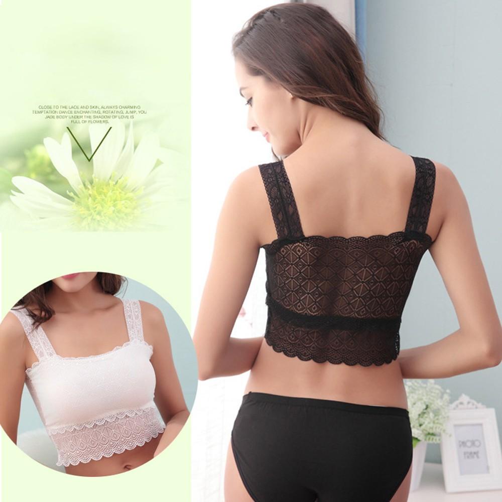 Áo Tank Top Hai Dây Phối Ren Gợi Cảm Cho Nữ