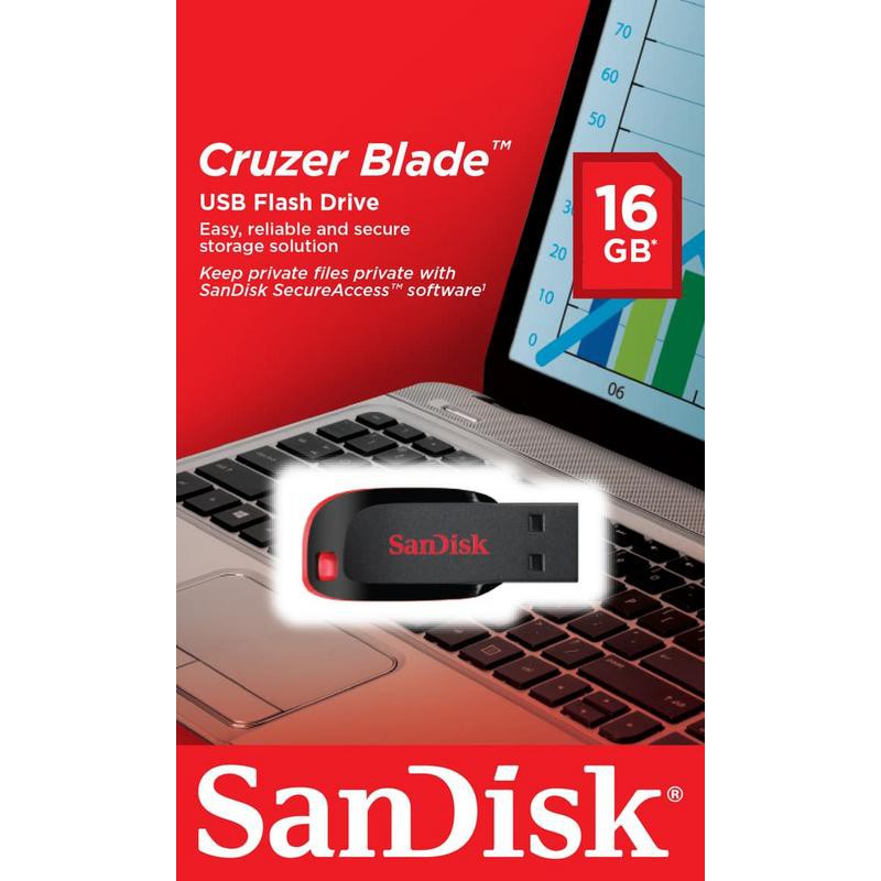 SANDISK Thẻ Nhớ Fd / Flashdisk Cruzer 16 Gb