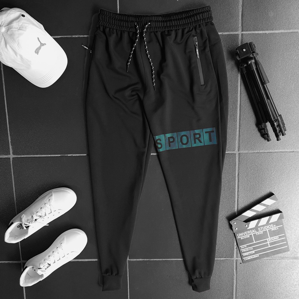 Quần dài thể thao 3 sọc quần jogger nam nữ logo phản quang chất dày dặn hàng cao cấp T16 | BigBuy360 - bigbuy360.vn