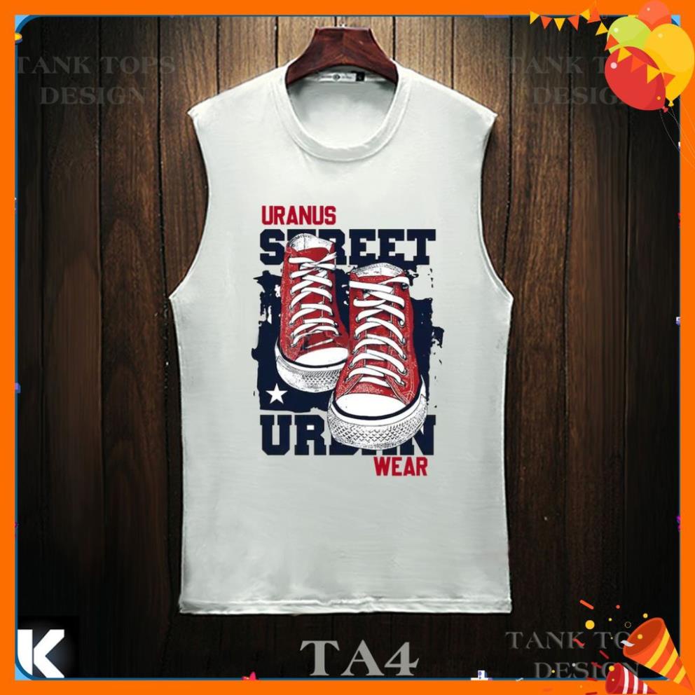 (FULLSIZE + ẢNH THẬT) Áo TANKTOP TA4 Ba Lỗ OVERSIZE UNISEX (2 Màu ĐEN-TRẮNG)