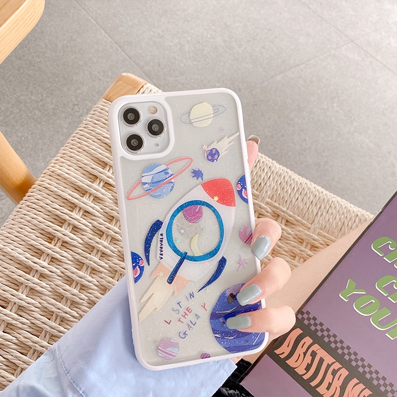 Ốp iphone - Ốp lưng viền Du hành kim tuyến 6s/6plus/6s plus/7/8/7plus/8plus/x/xs/xs max/11/11pro max - Awifi Case S2-3 | BigBuy360 - bigbuy360.vn