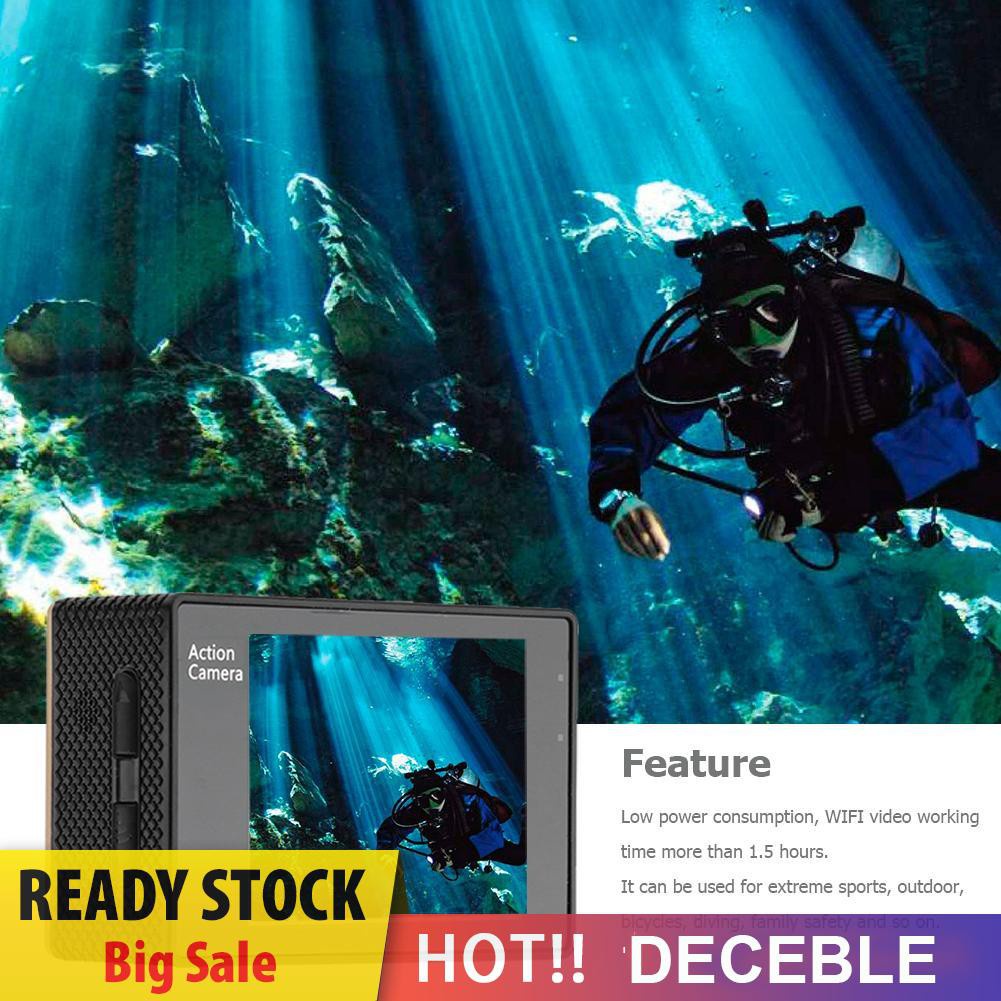 Deceble F60R 4K WIFI Remote Action Camera 1080P HD 16MP Waterproof Sports DV Camera