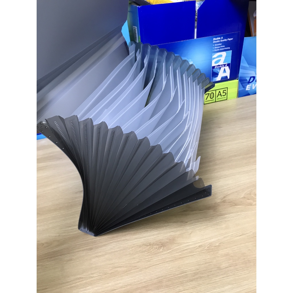 Cặp 12 ngăn A4 Deli đựng giấy tờ hô sơ sang trọng BIGSUKA