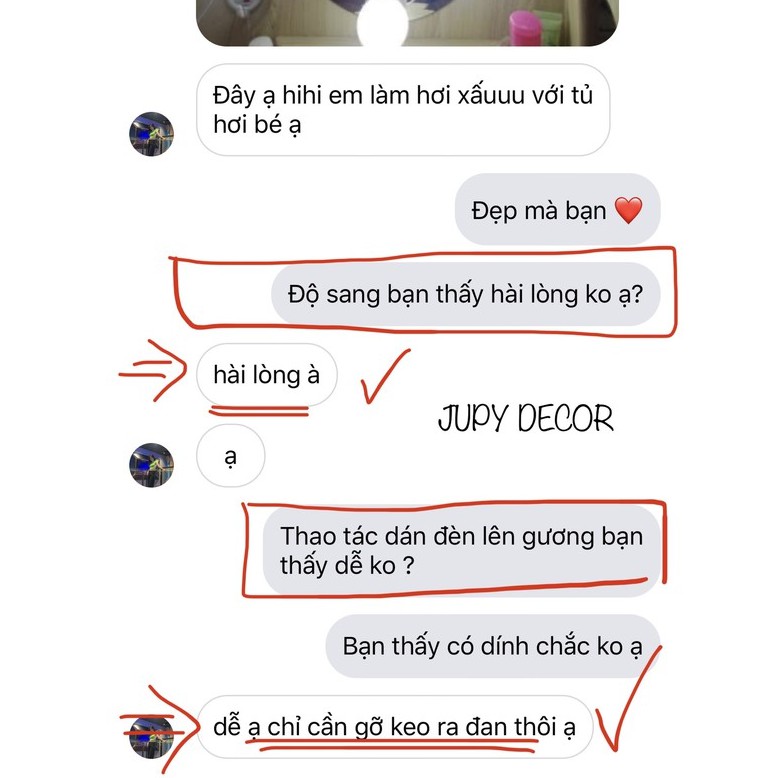 Đèn dán gương trang điểm / đèn gương / đèn led dán gương bằng keo 2 mặt không cần khoan đục lỗ