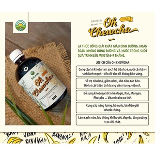 Oh chewcha nước chuối lên men 500ml