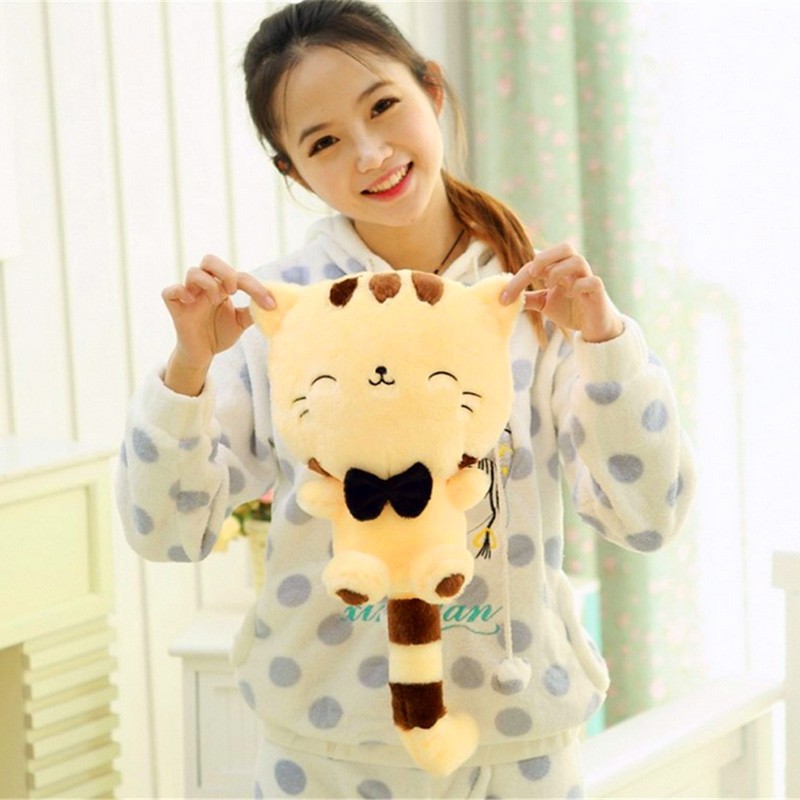 Chú mèo tài lộc nhồi bông dễ thương kích thước 45cm