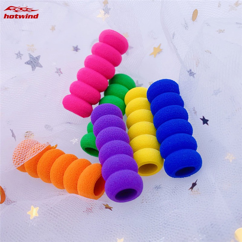 Set 10 dụng cụ bọc đầu bút chì hỗ trợ cầm tay khi viết nhiều màu sắc tiện dụng