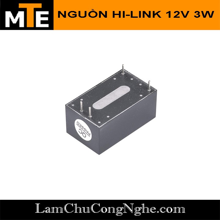 Mạch nguồn Hi-Link HLK-PM12 220V - 12V 3W  - Module nguồn hạ áp loại tốt dành cho các dự án IOT