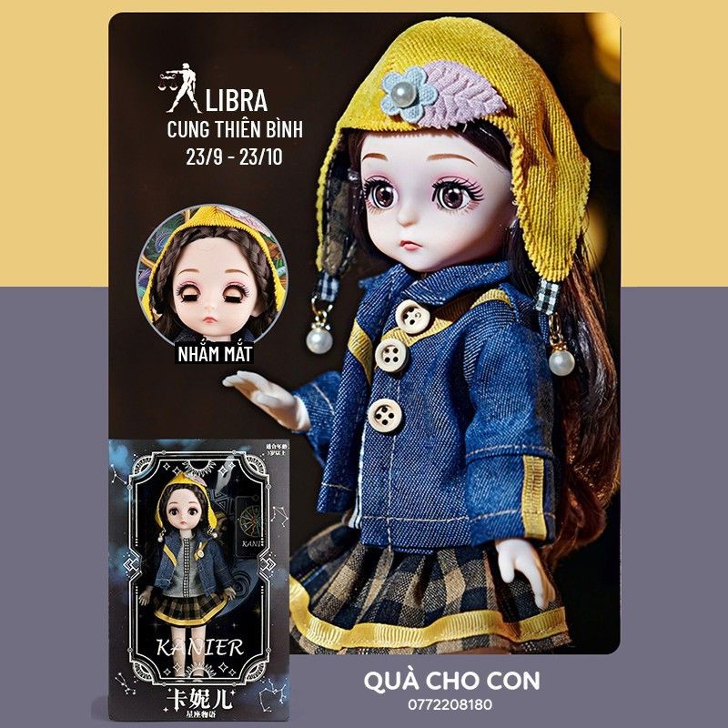 Búp bê khớp cung Thiên Bình size bjd 1/6 30cm