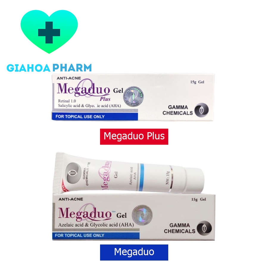 Megaduo (CHÍNH HÃNG GAMMA) - Gel bôi / thoa giảm mụn trứng cá, mụn ẩn, đầu đen / trắng, ngừa thâm