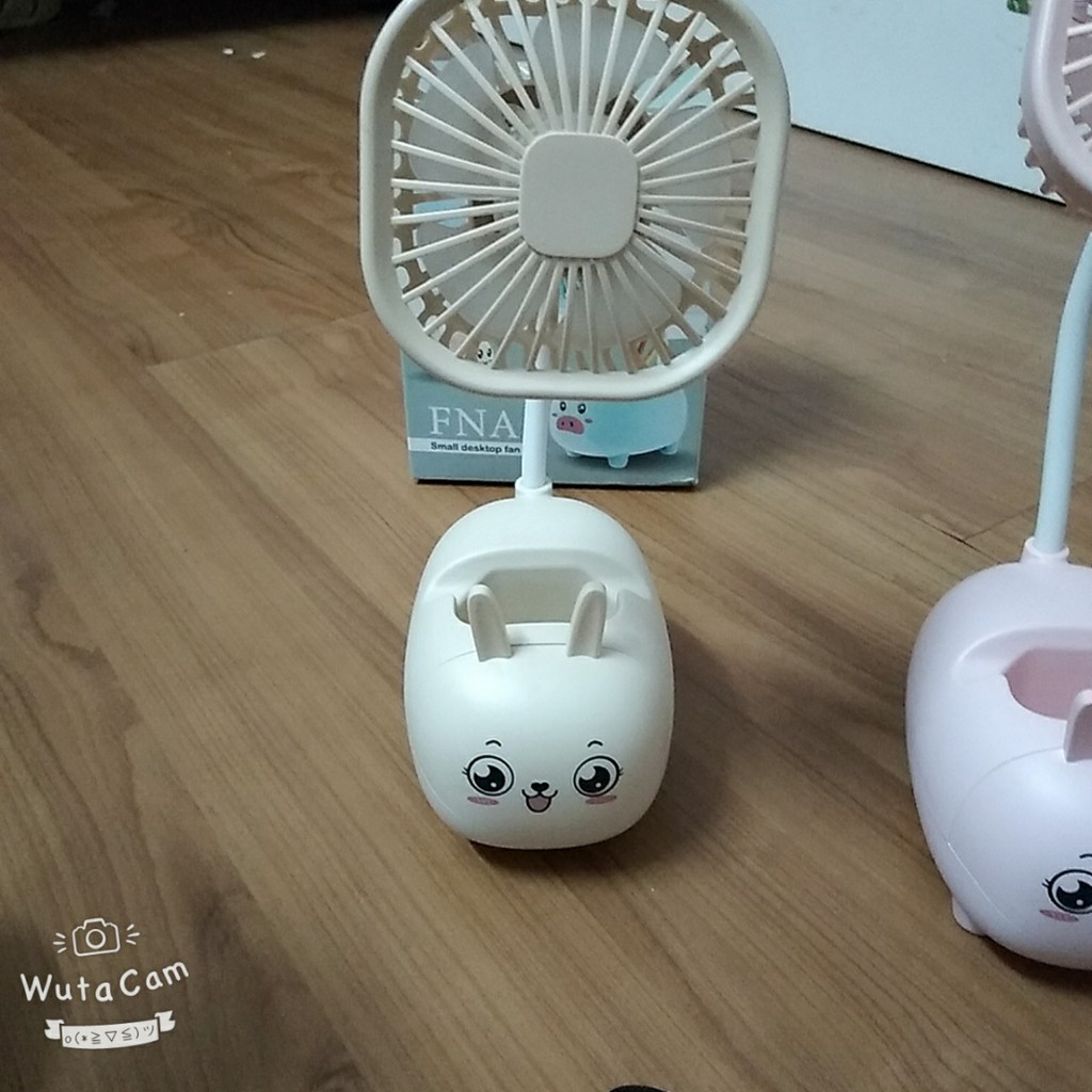Quạt mini tích điện để bàn, quạt mini để bàn hình thú dễ thương kute có sạc pin - C00