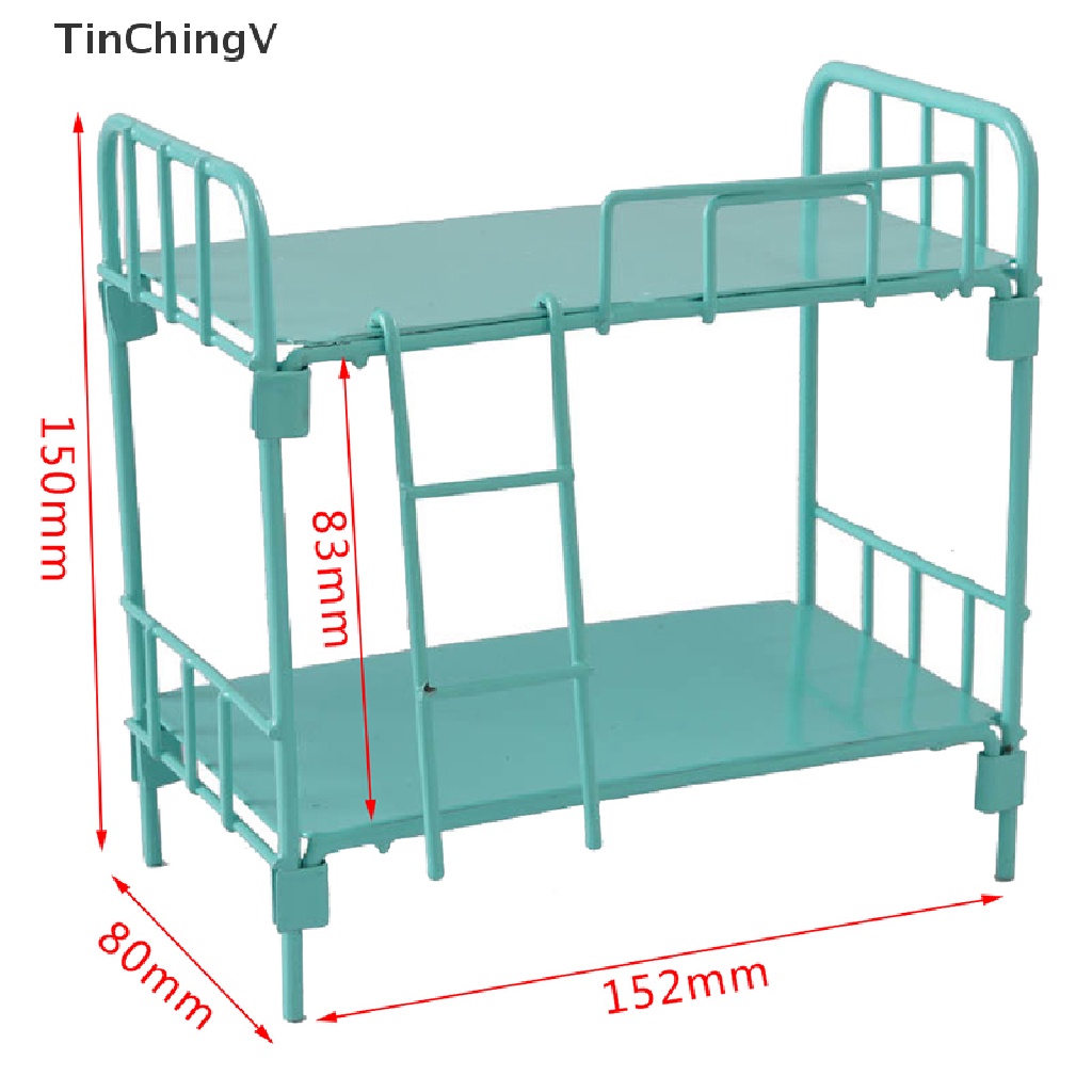 Giường Tầng Ngủ Mini Tỉ Lệ 1: 12 Trang Trí Nhà Búp Bê