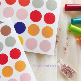 Bullet Journal Sticker - Combo 60 hình tròn basic