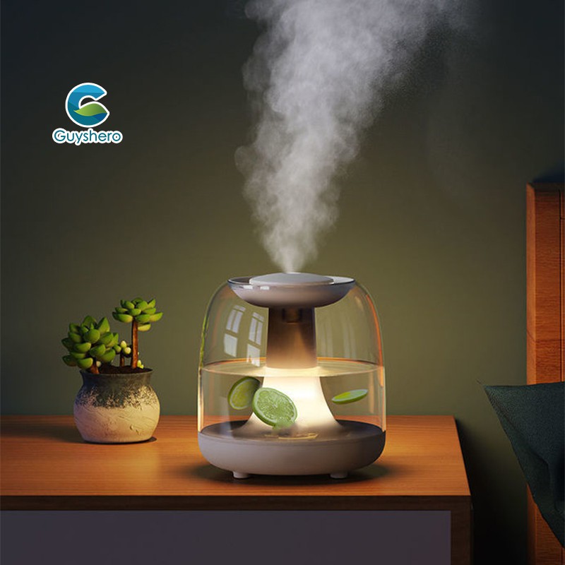 humidifier máy phun sương, phun sương tạo ẩm, cầu vồng ánh sáng ban đêm đèn night light 7 led loại nấm