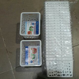 khay nhựa trắng nhật  bản bé set 10 caí