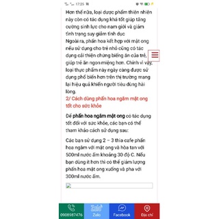 Mật ong ngâm phấn hoa