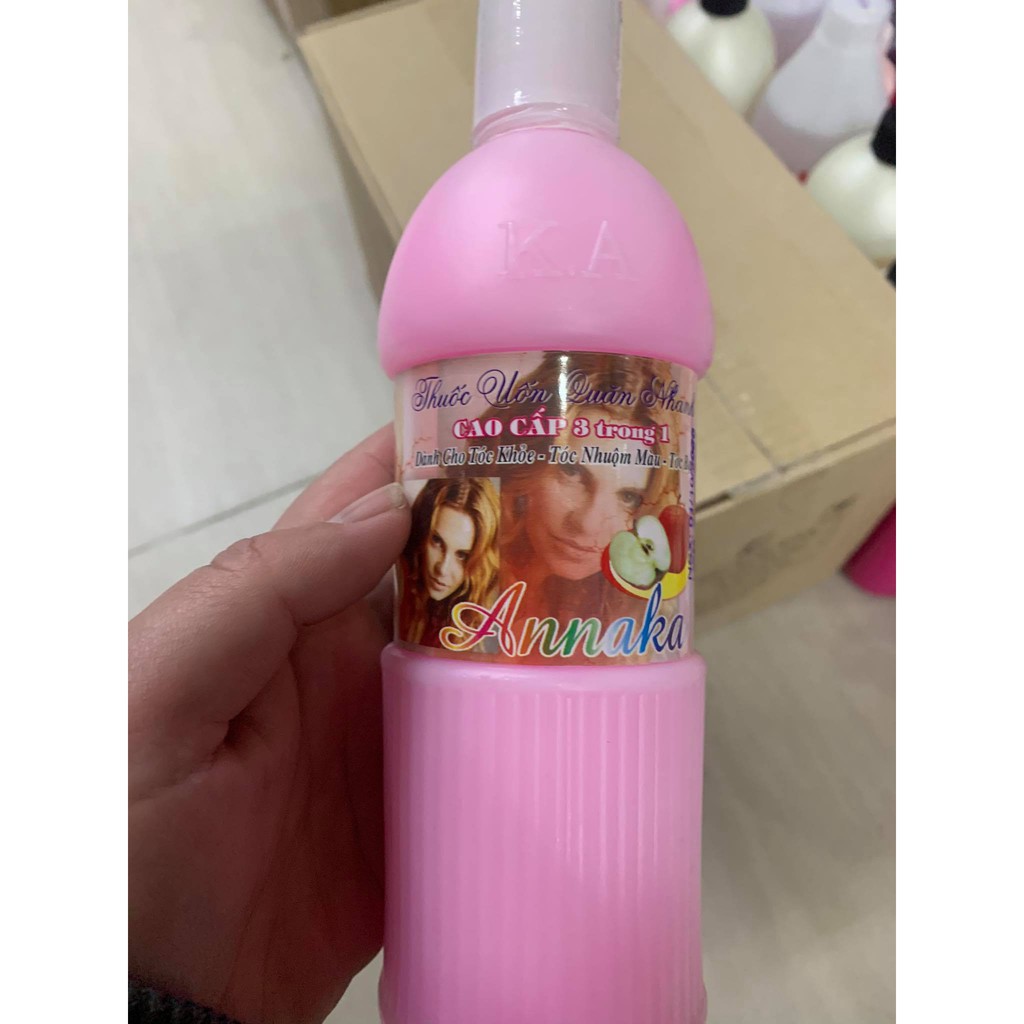 Dung dịch uốn tóc Annaka mau quăn 500ml