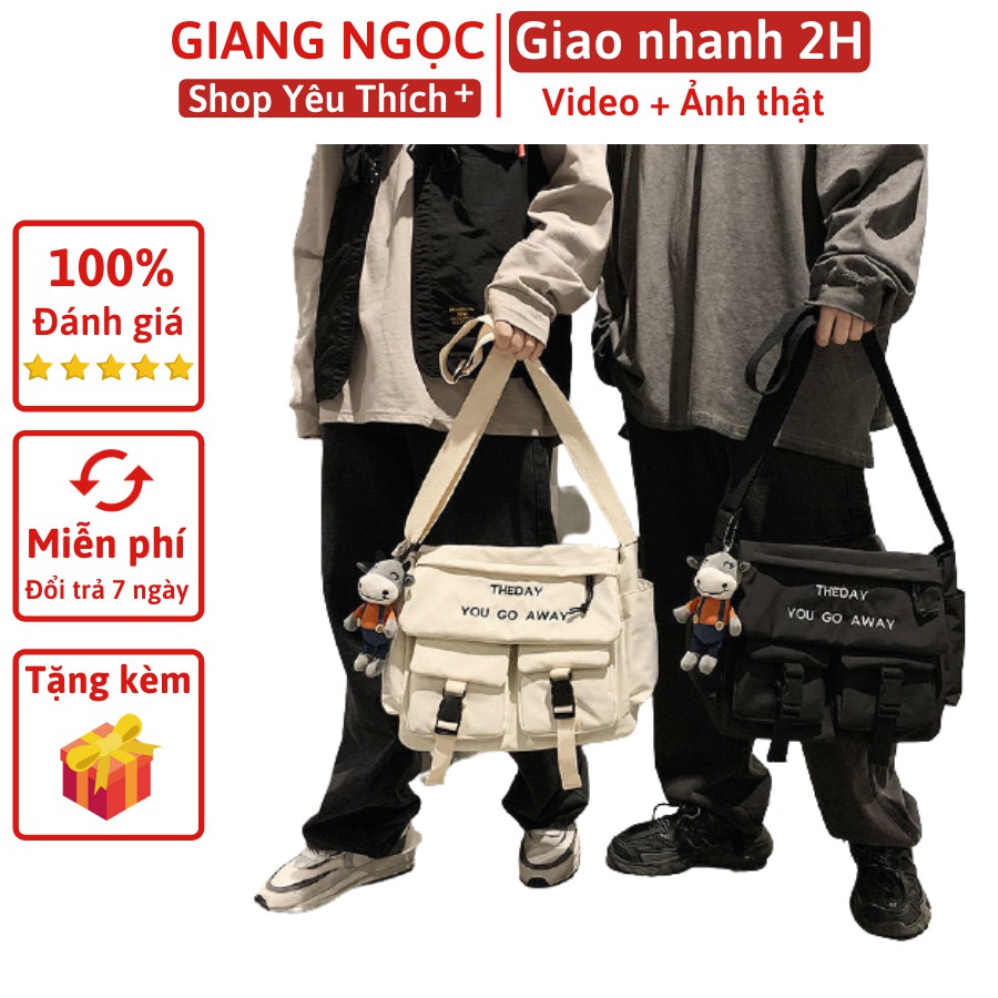 Cặp sách đeo chéo đi học chống thấm thời trang BAG U VDC15