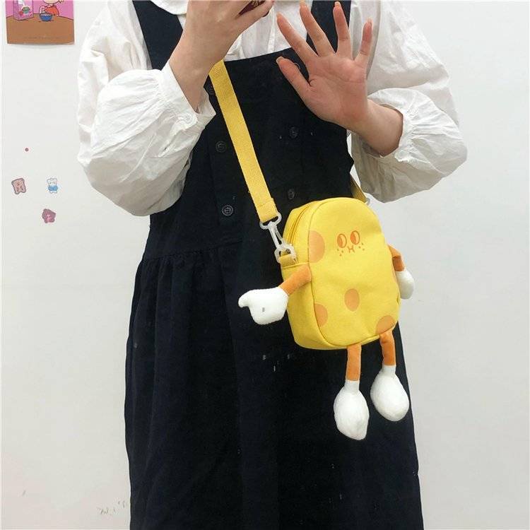 Túi Đeo Vai Phong Cách Cheese Villain Siêu Dễ Thương Phong Cách Hàn Quốc Cho Nữ