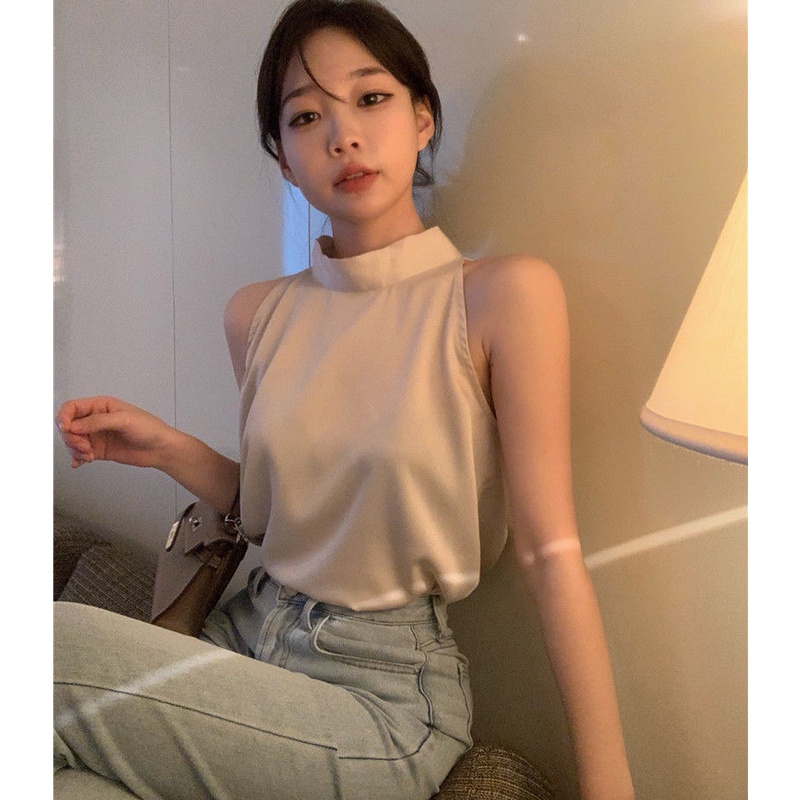 Áo Voan Hai Dây Trễ Vai Phong Cách Quyến Rũ Dành Cho Nữ