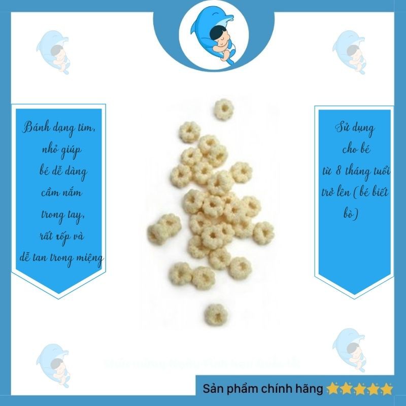 Bánh Happy Baby Organic Puffs, bánh ăn dặm hữu cơ dinh dưỡng dành cho bé từ 8 tháng tuổi