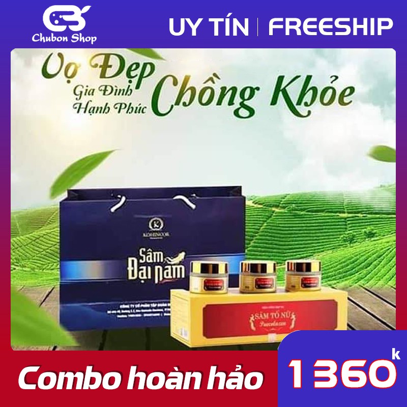 Combo Sâm Tố Nữ + Sâm Đại Nam