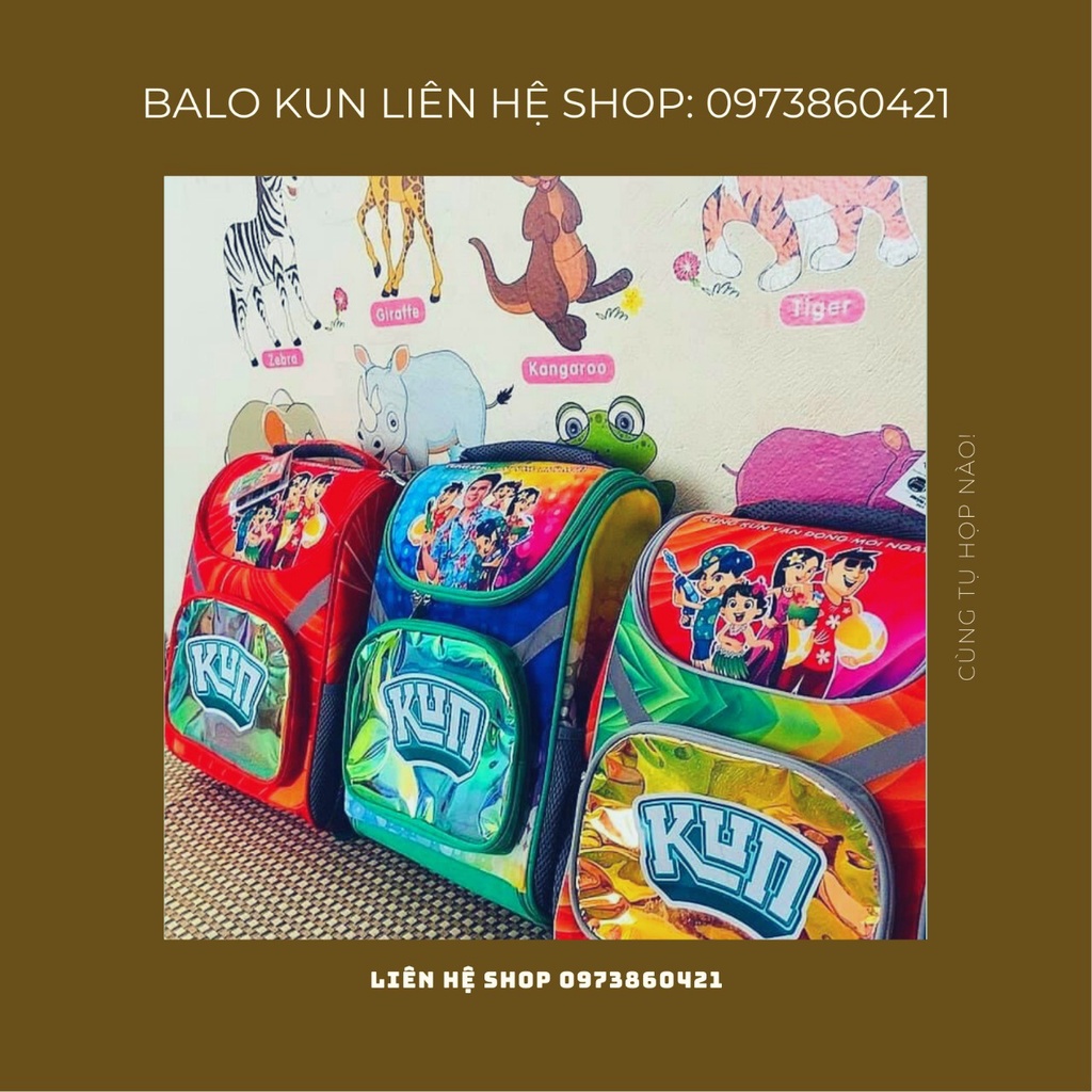 ĐỒ DÙNG KUN NÓN BẢO HIỂM, BALO, HỘP BÚT, BỘ DỤNG CỤ HỌC TẬP, BÓNG KUN