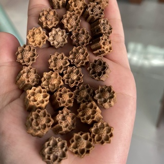 Charm hoa sen trầm hương - Phụ kiện mix vòng tay - Charm trầm hương