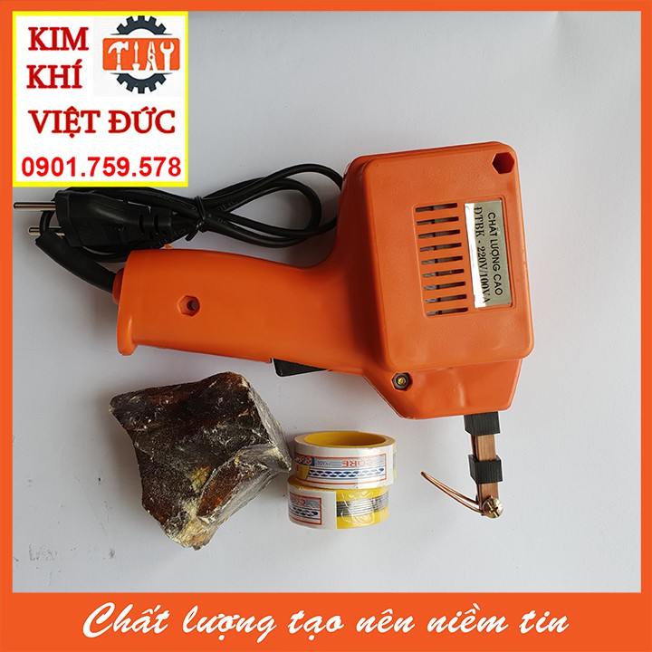 Mỏ hàn xung tặng 2 cuộn thiếc và Nhựa thông