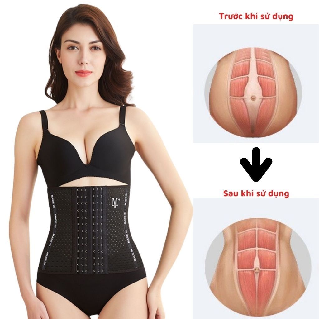 Đai nịt bụng giảm mỡ sau sinh, gen nịt bụng 6 nấc cài thông hơi thoáng khí JOCOSI N9999