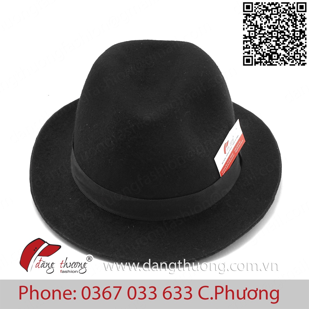 Mũ nón phớt fedora chất liệu nỉ/ dạ THẬT 100%, cao cấpcho trung niên, lớn tuổi, người già, cổ đi