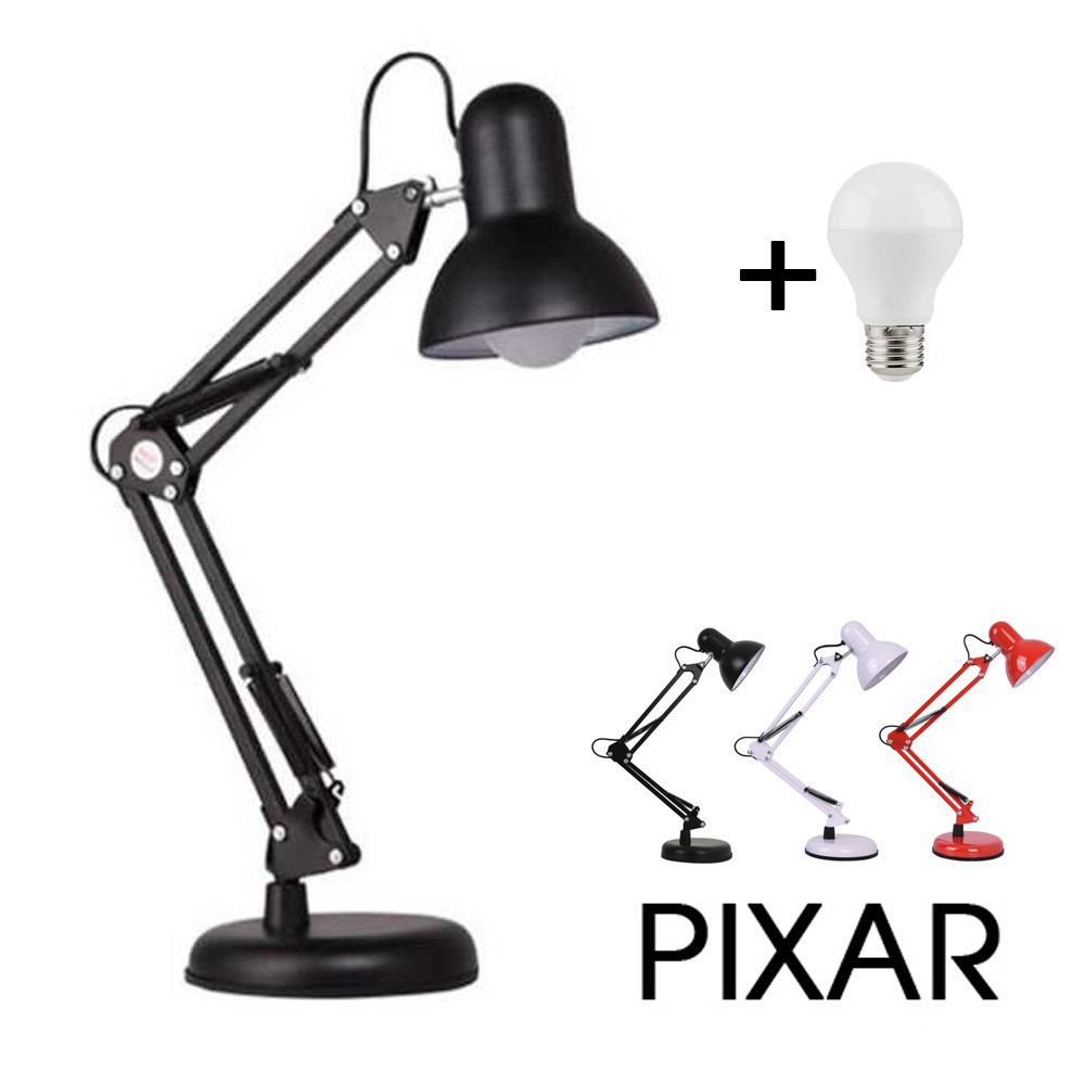 Đèn Học Để Bàn Chống Cận Pixax, Đèn Học Chống Cận Xoay 360 Độ Tặng Kèm Đế, Kẹp, Bóng Đèn Học - BX