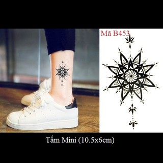 Xăm dán Tattoo hoa văn B453