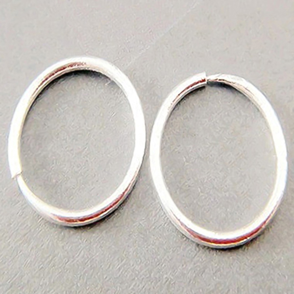 Đôi hoa tai tròn mịn vân sóng nhỏ / lớn thiết kế đơn giản thời trang cho nữ