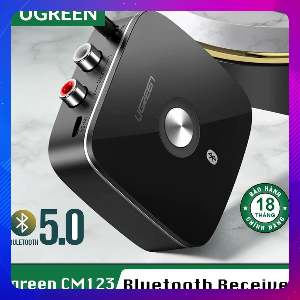 Bộ Thu Bluetooth 5.0 Cho Loa Amply Ugreen CM123 Chính Hãng- Bảo Hành 18 Tháng Đổi Mới