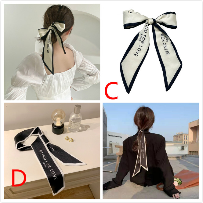 Băng đô màu trơn in chữ phong cách retro cổ điển Hàn Quốc cho nữ