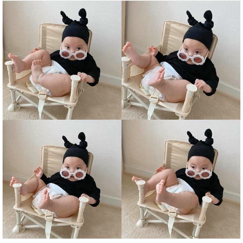 Ghế Ăn Dặm Gấp Gọn HOO BOOSTER BẢN HÀN Siêu Nhẹ Cho Bé,Ghế Ăn Dặm Du Lịch