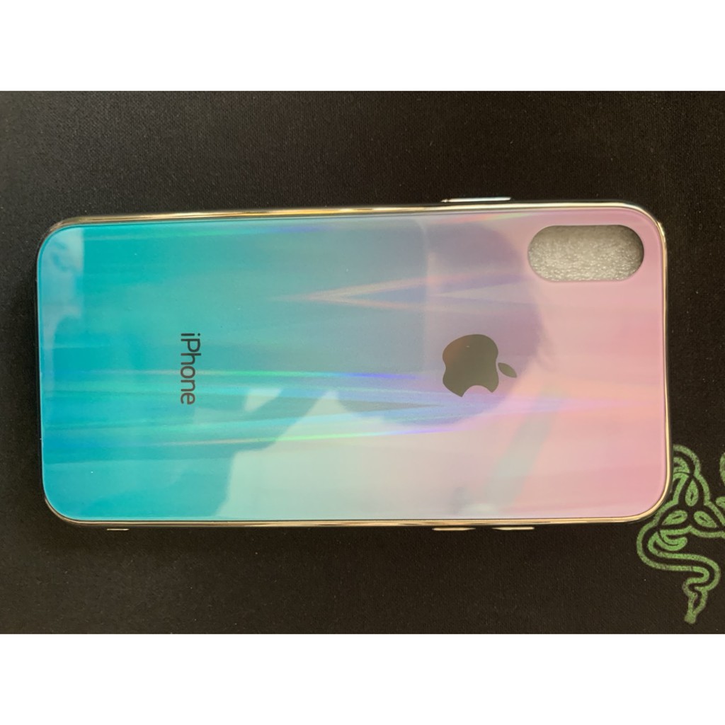 ốp lưng iphone x xs xanh hồng