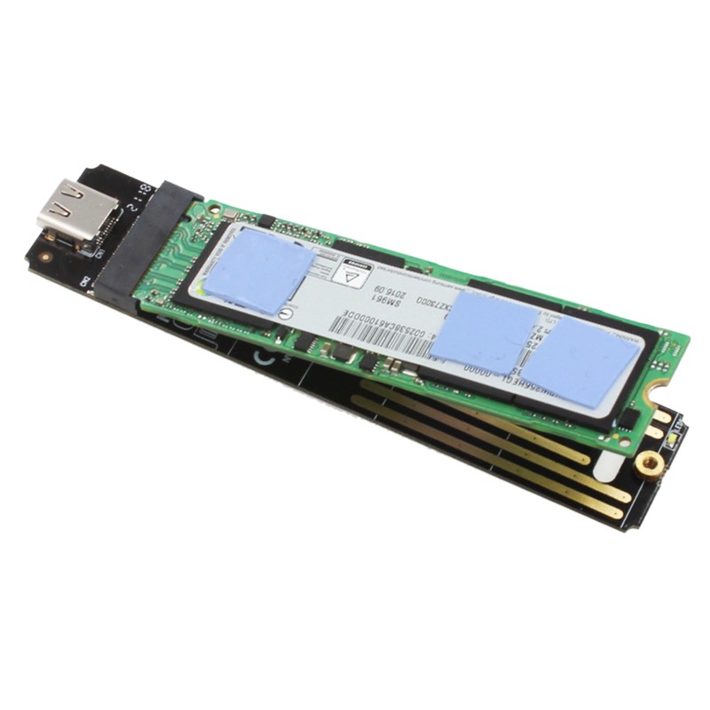 DOU M.2 NVME to TypeC USB3.1 Aluminum Alloy SSD Enclosure Mobile Solid Hard Drive Shell CIE U.2 PCI-E